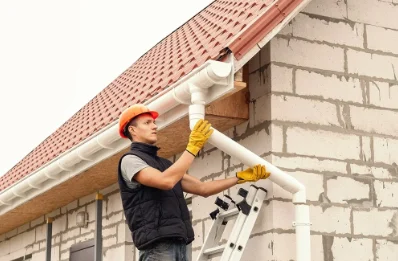Pose et remplacement de gouttières à Rue